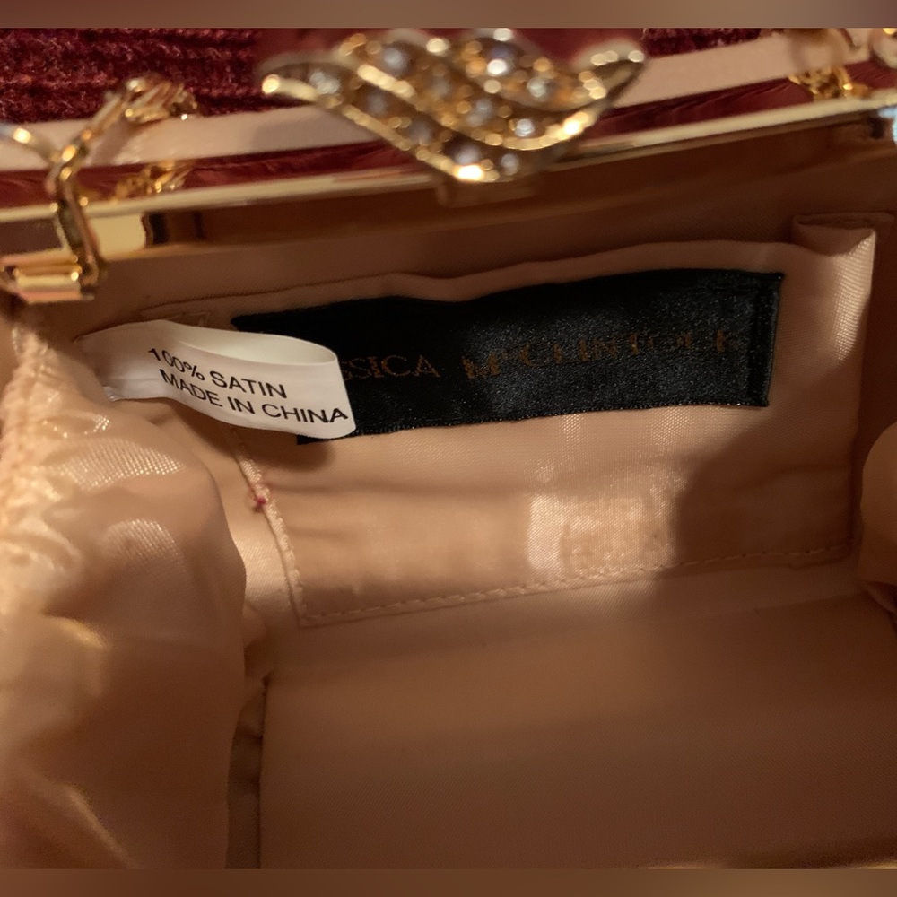 Gold Satin Clutch - Picture 9 of 16